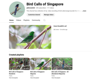 Bird Calls of Singapore